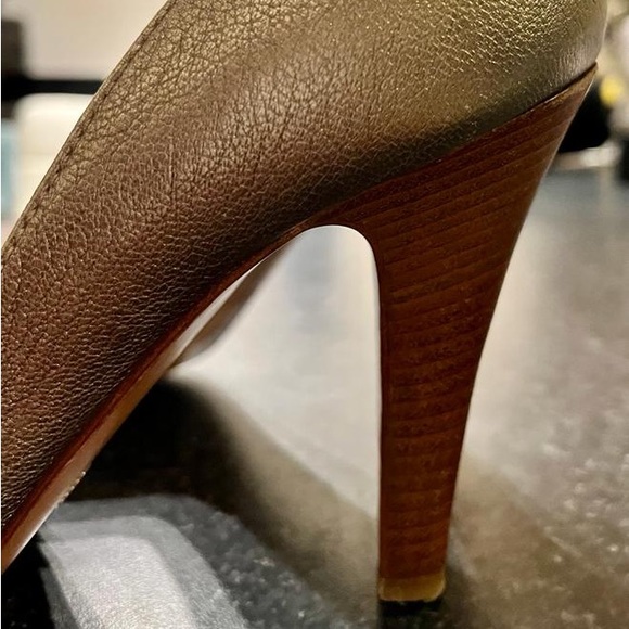 EMPORIO ARMANI LOGO CANVAS HEELS ITALIAN FOR WOMENS - Picture 5 of 12